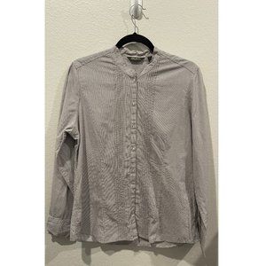 EDDIE BAUER Long Sleeve Button Down Striped Shirt